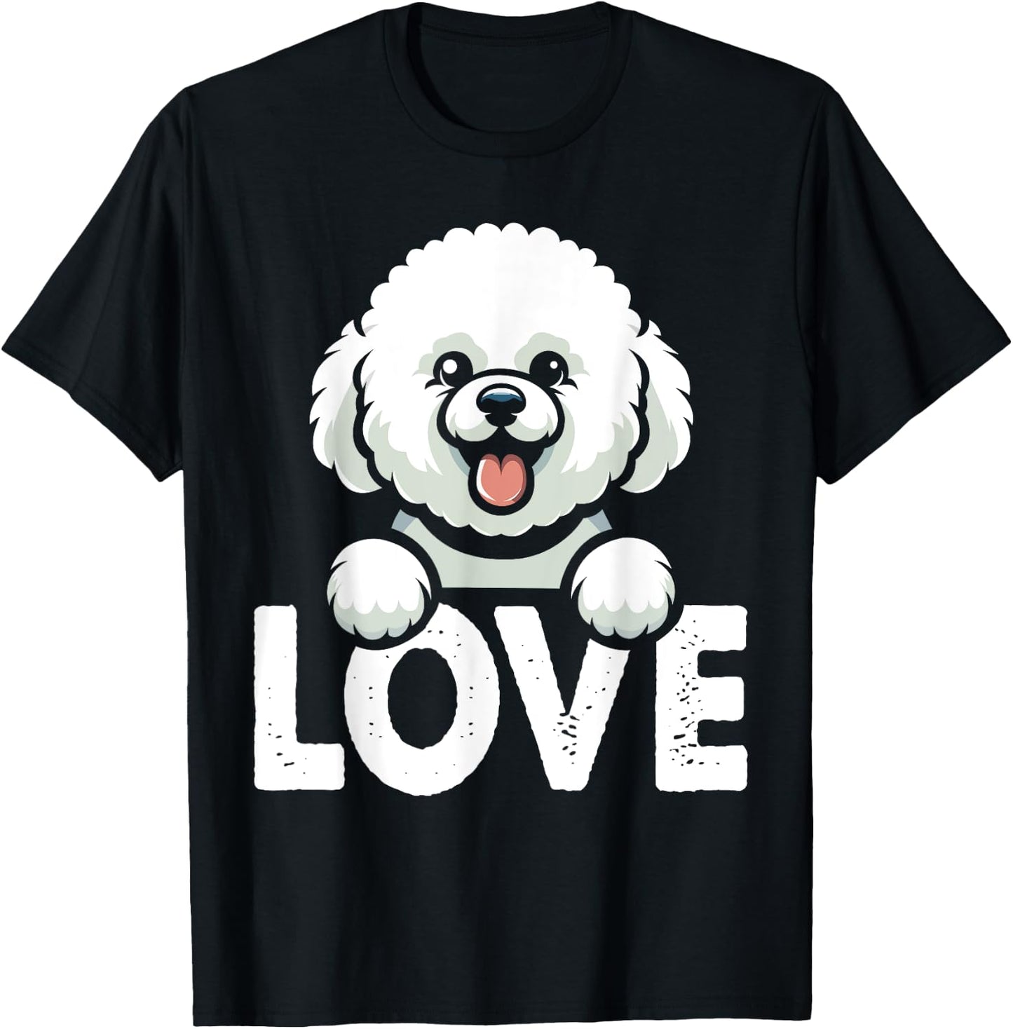 I Love My Bichons Frise Dog Lover T-Shirt - T-Shirt | Black