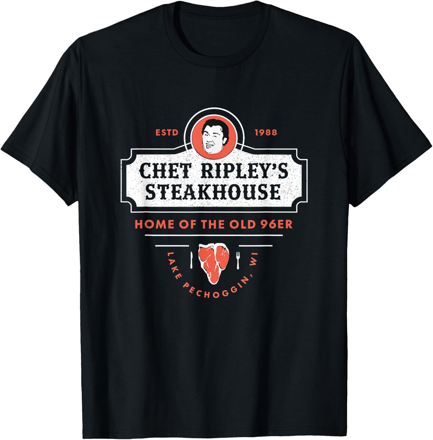 Funny Chet Ripley's Steakhouse 's, Women T-Shirt - T-Shirt | Black