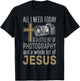 All I Need Is Photography & Jesus Camera Photographer Gift T-Shirt - T-Shirt | Black