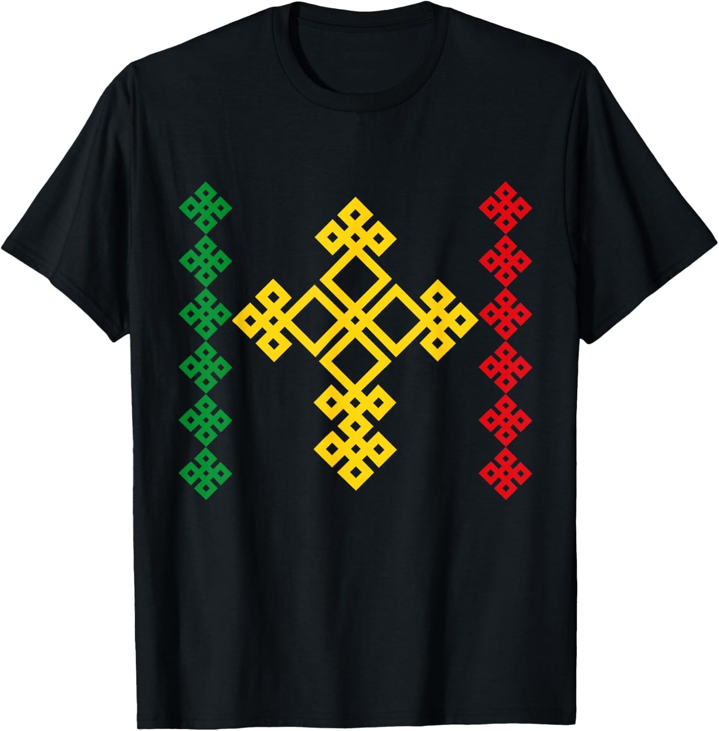 Ethiopian Cross Ethiopia T-Shirt - T-Shirt | Black