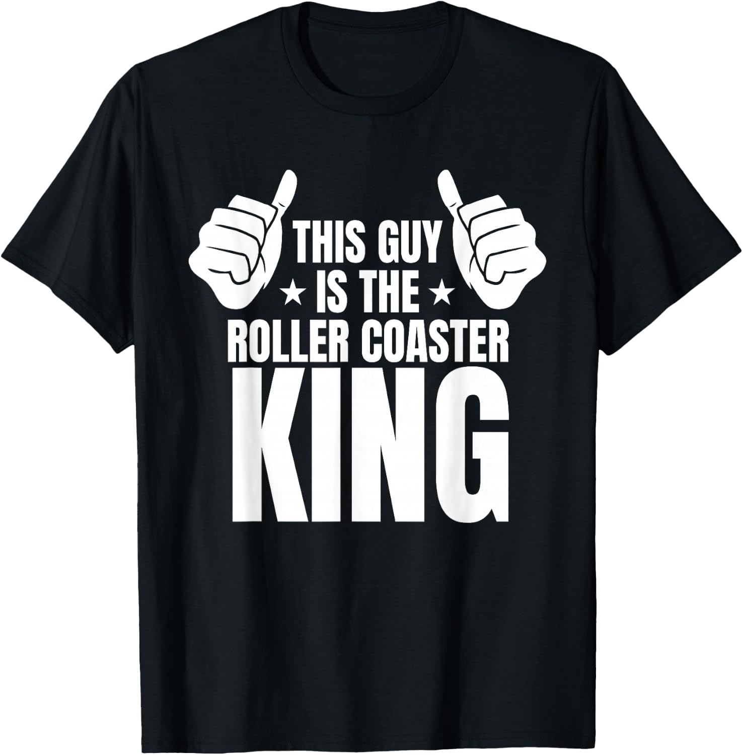 This Guy Is The Roller Coaster King T-Shirt - T-Shirt | Black