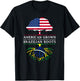 American Grown with Brazilian Roots - Brazil T-Shirt - T-Shirt | Black