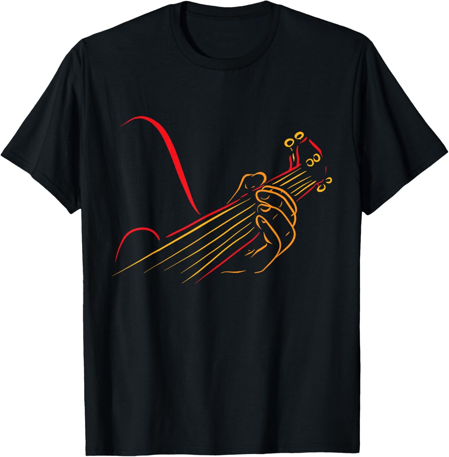 Playing Guitar Guitarist Music Life Funny Gift T-Shirt - T-Shirt | Black
