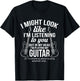 I Might Look Like I'm Listening To You But in My Head Guitar T-Shirt - T-Shirt | Black