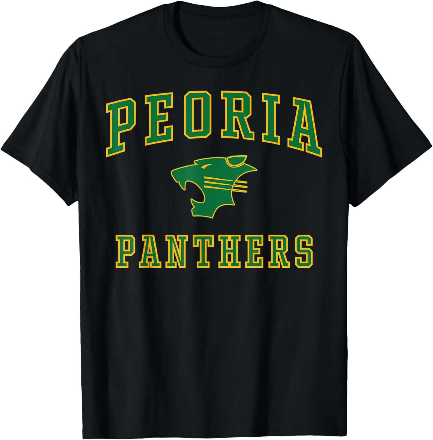 Peoria High School Panthers C1 T-Shirt - T-Shirt | Black