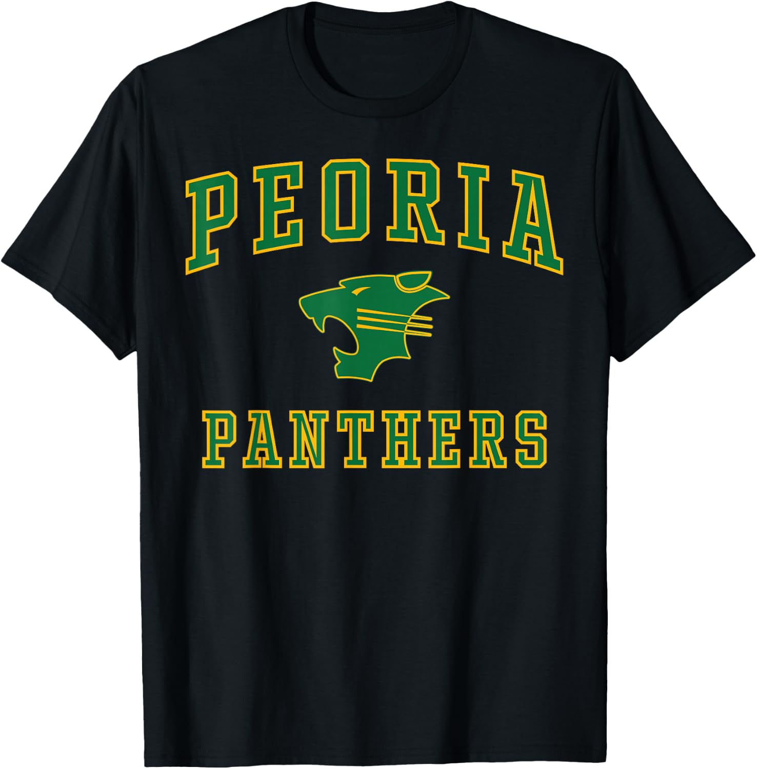 Peoria High School Panthers C1 T-Shirt - T-Shirt | Black