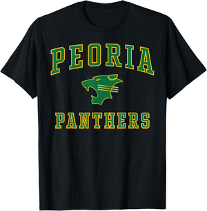Peoria High School Panthers C1 T-Shirt - T-Shirt | Black
