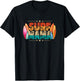 Surf Mama Surfer Mommy Mom Summer Beach Vibes Surfing T-Shirt - T-Shirt | Black