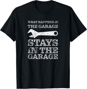 Garage - Auto Car Mechanic Motorcycle Handyman Funny T-Shirt - T-Shirt | Black