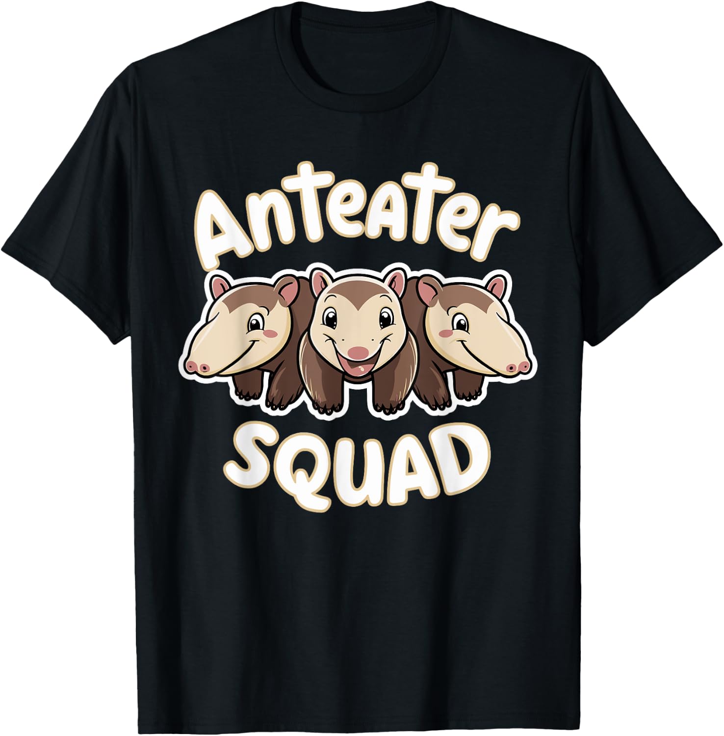 Anteater Squad for Anteater Lover Shirt | Anteater T-Shirt - T-Shirt | Black