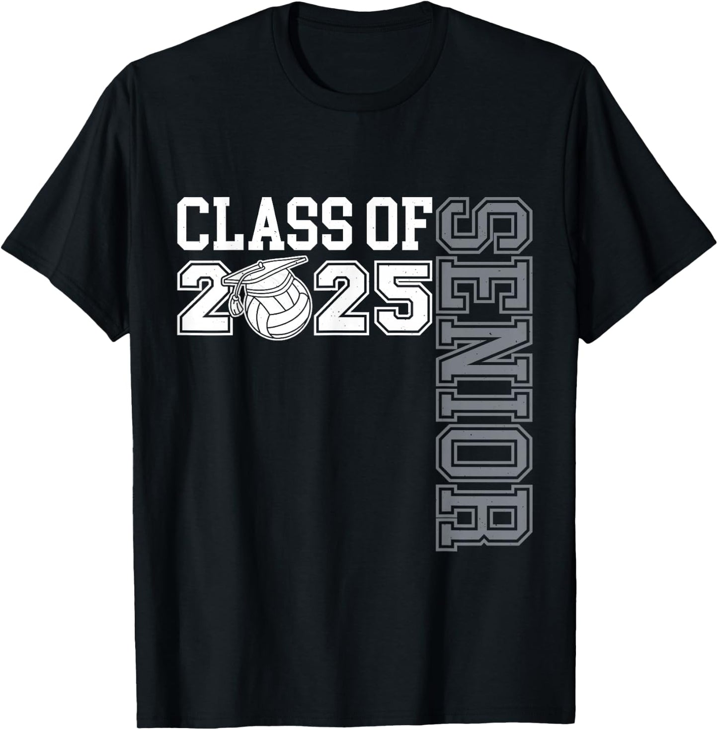 Class of 2025 Volleyball Senior Night T-Shirt - T-Shirt | Black