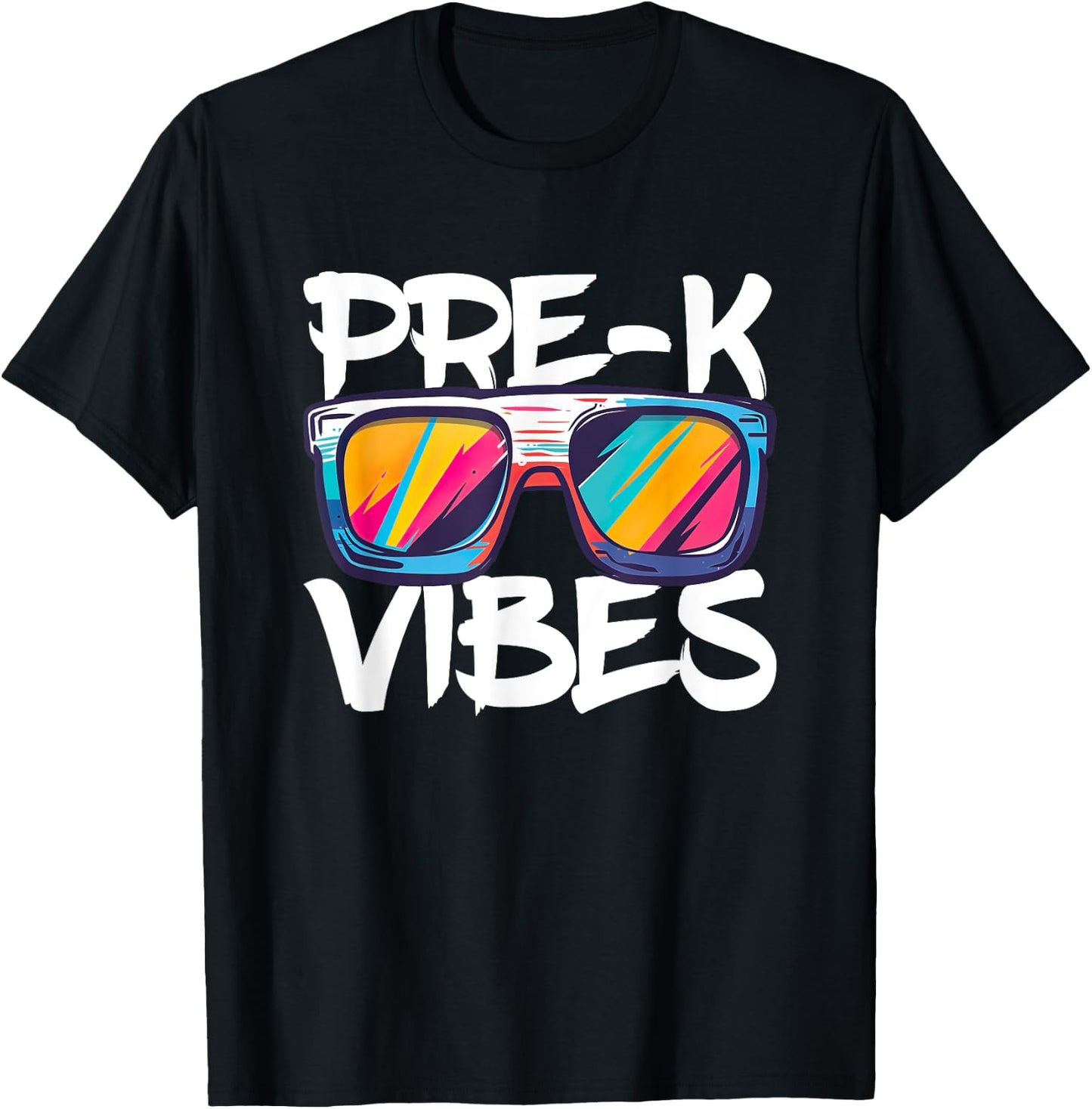 Pre-K Vibes Shirt Back To School PreK Boy Girl Teacher T-Shirt - T-Shirt | Black