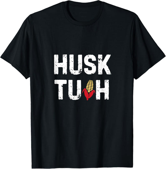 Husk Tuah funny Nebraska football T-Shirt - T-Shirt | Black