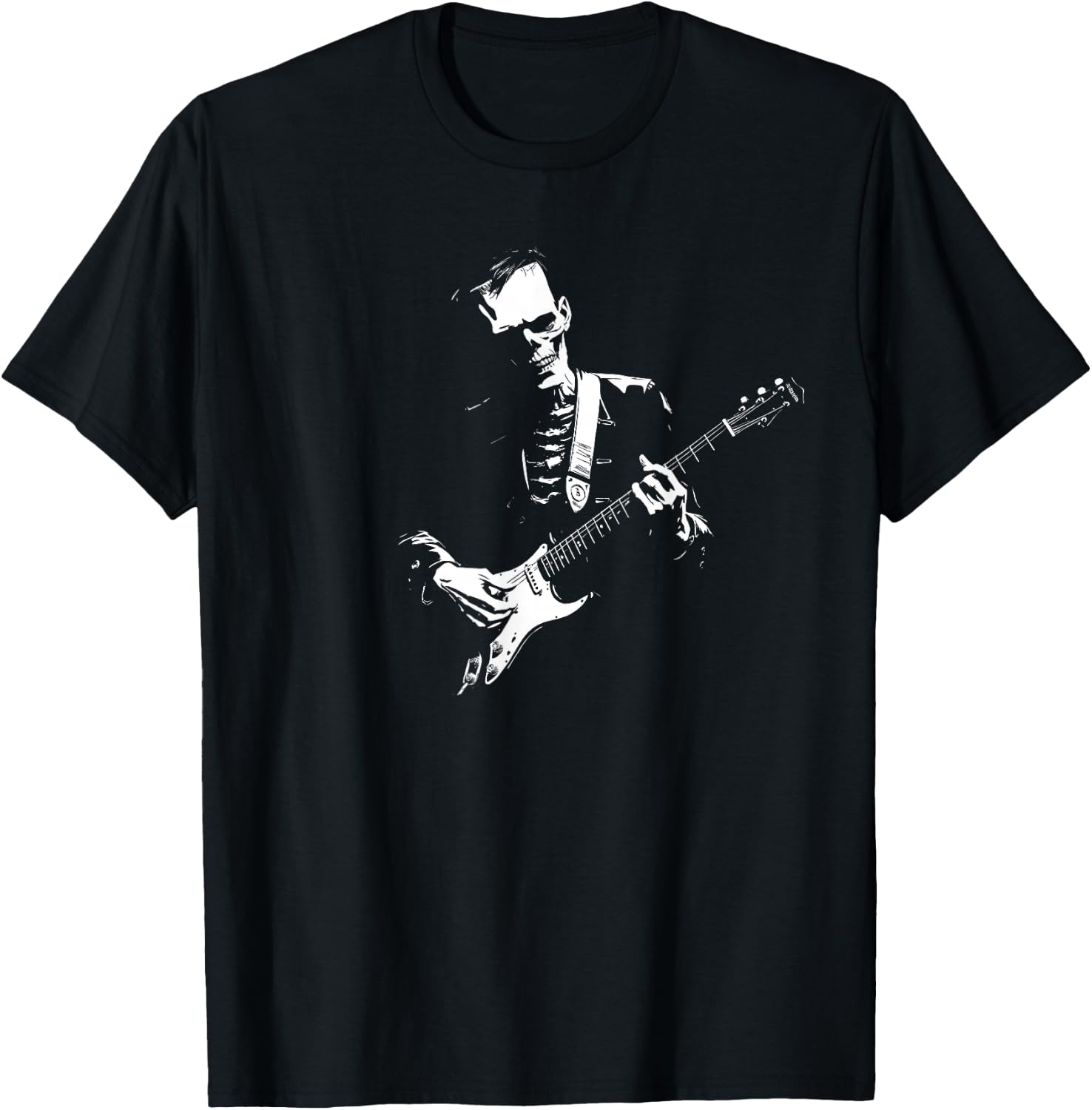 Frankenstein Guitar Player T-Shirt - T-Shirt | Black