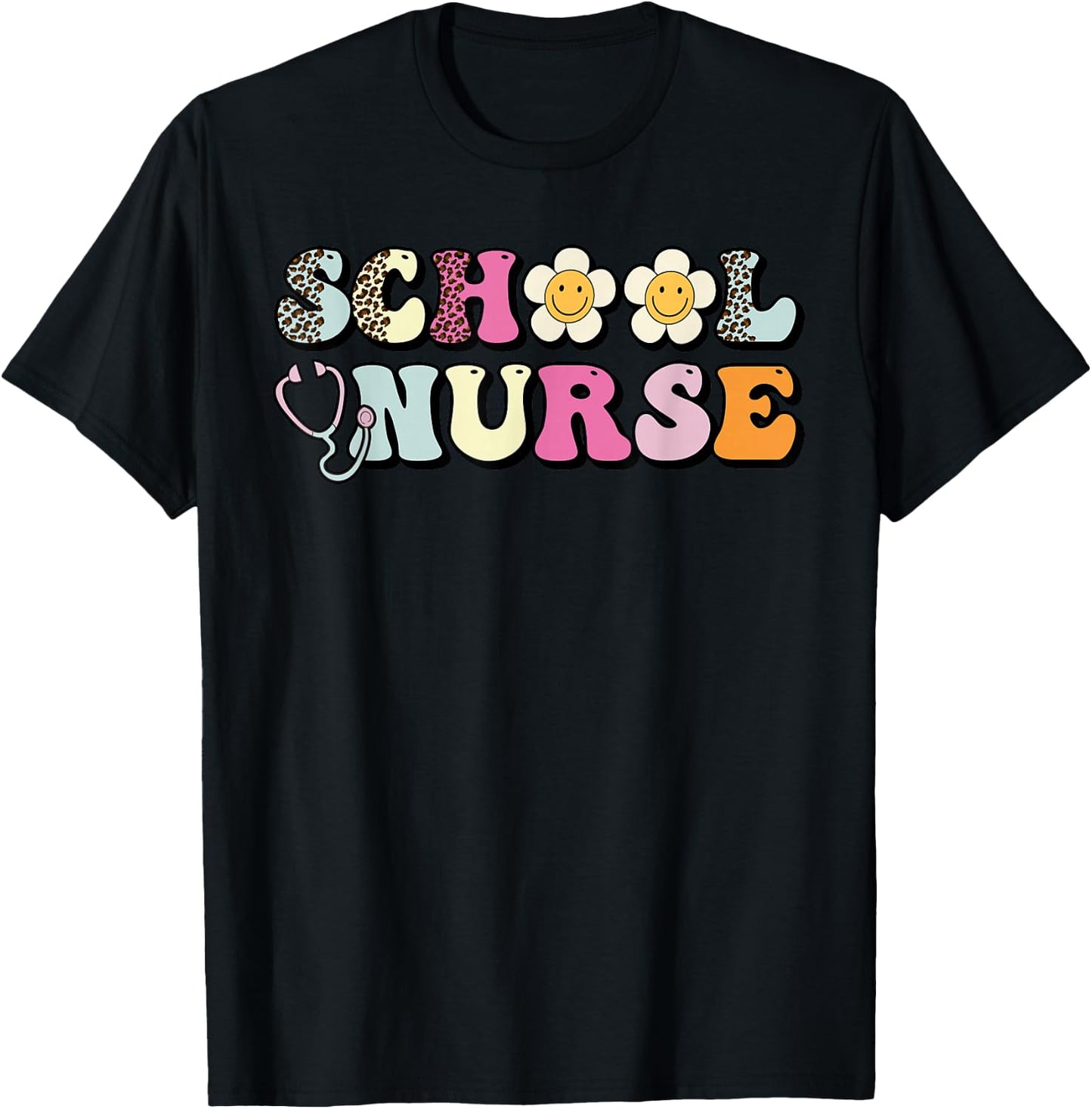 School Nurse Shirt , Nurse Appreciation T-Shirt - T-Shirt | Black
