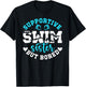 Swim Sister Supportive Swimming Sister Of A Swimmer Sis T-Shirt - T-Shirt | Black