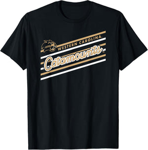 Western Carolina Catamounts Retro Performer Purple T-Shirt - T-Shirt | Black