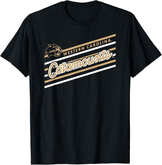 Western Carolina Catamounts Retro Performer Purple T-Shirt - T-Shirt | Black