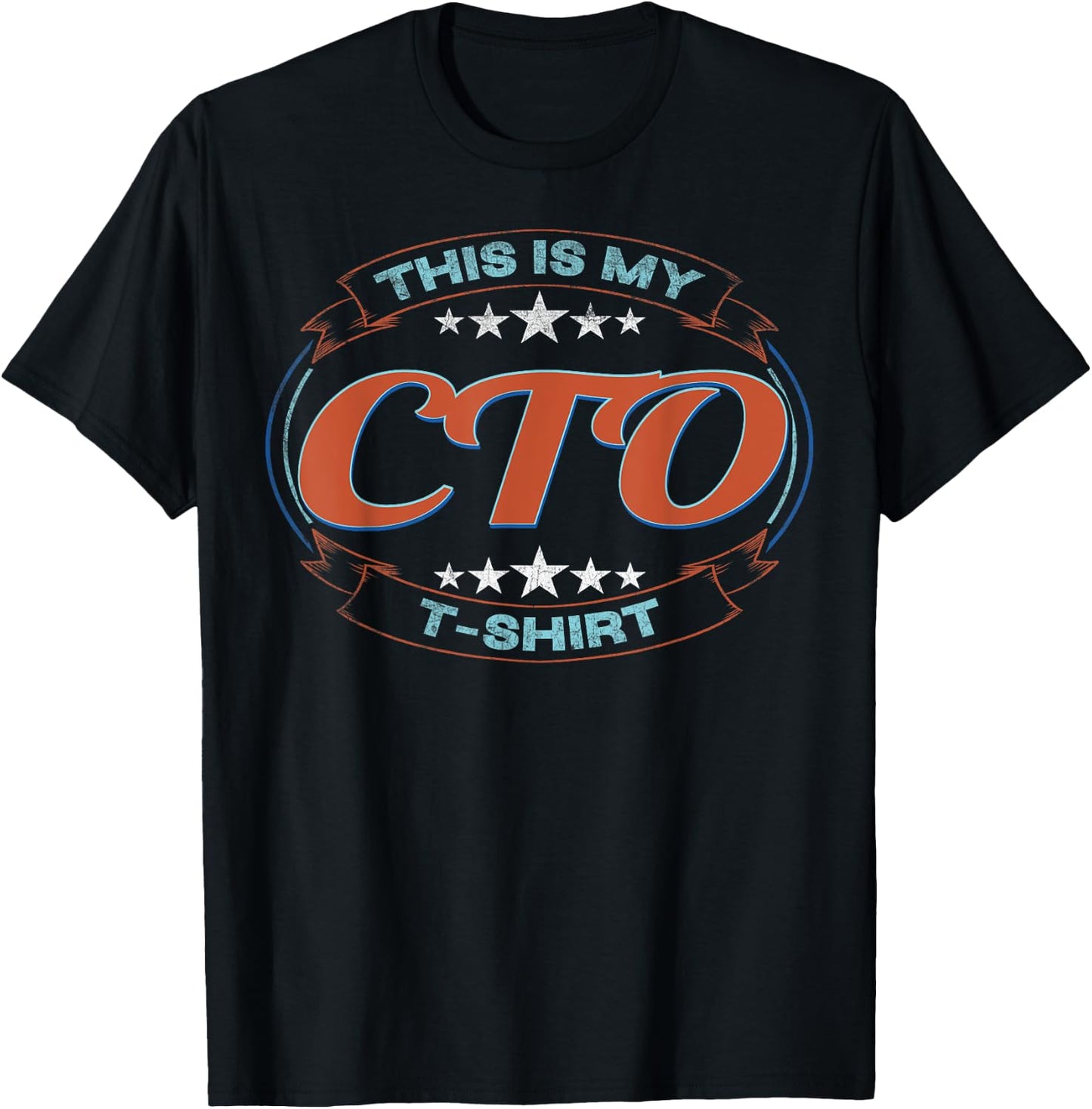 Retro Profession This Is My CtO T-Shirt - T-Shirt | Black