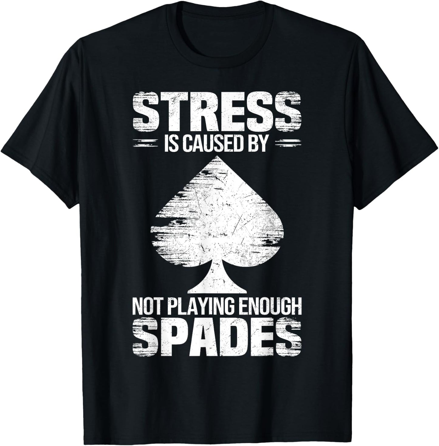 Spades Design for Funny Cards Spades Game Graphic T-Shirt - T-Shirt | Black