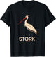 Pretty Stork Animal Costume for Birds and Stork Lovers T-Shirt - T-Shirt | Black