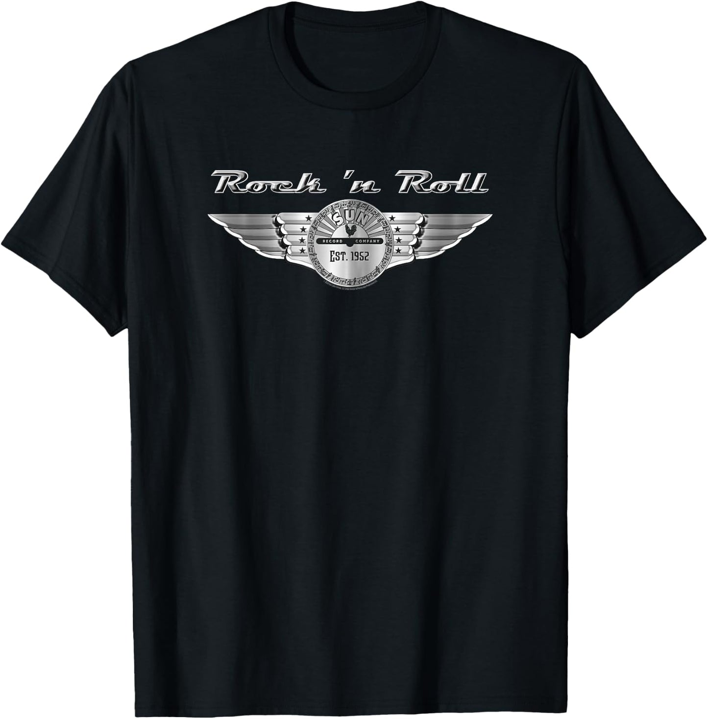 Rock N Roll Wings Logo Est. 1952 T-Shirt - T-Shirt | Black