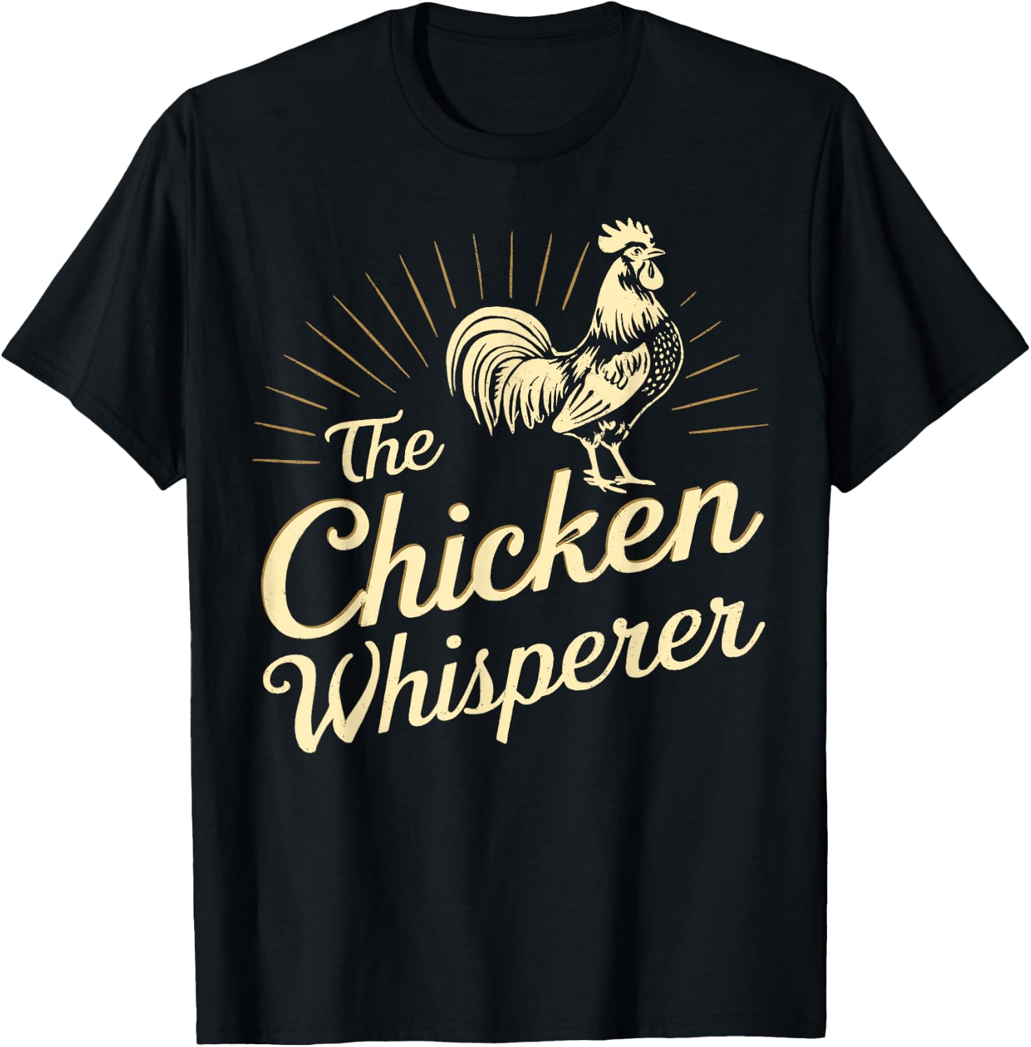 Chicken Whisperer Farm Funny Gifts For Chicken Lover Farmer T-Shirt - T-Shirt | Black