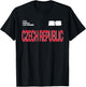 FIFA World CUP26 Czech Republic Outline Graphic T-Shirt - T-Shirt | Black