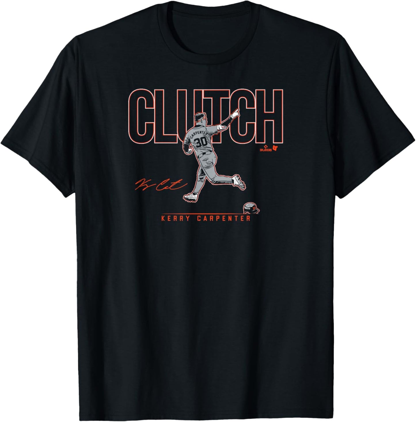 Kerry Carpenter - Clutch - Detroit Baseball T-Shirt - T-Shirt | Black