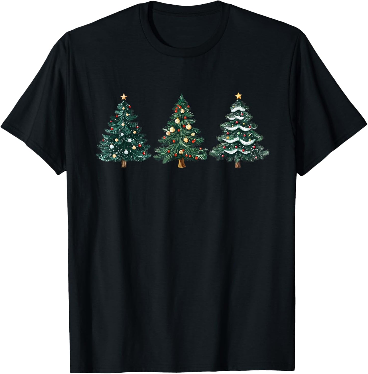 ChristmasTreeXmasCo. Christmas Tree Xmas Graphic -Adults, -Kids - Black, Small, Short Sleeve T-Shirt - T-Shirt | Black