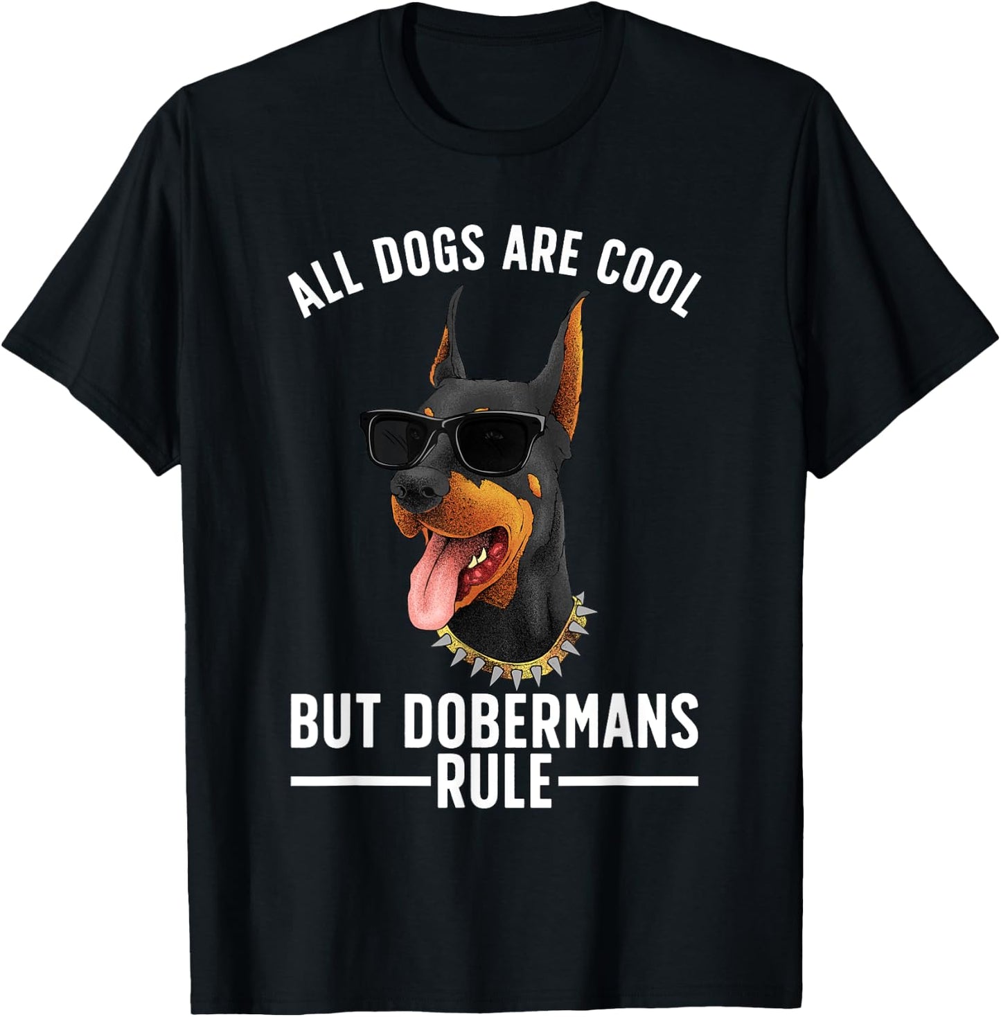 Cool Doberman Women Dobie Pinscher Puppy Dog Lovers T-Shirt - T-Shirt | Black
