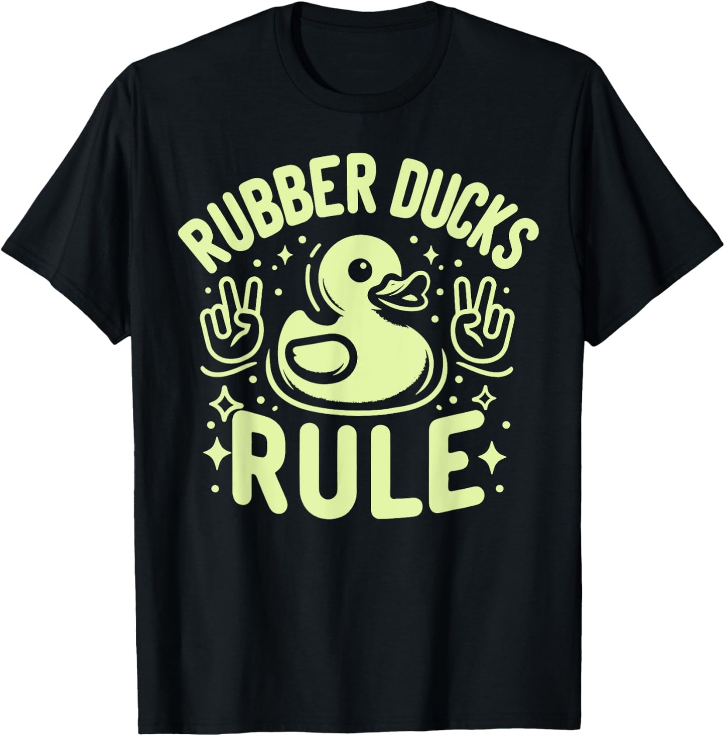 Rubber Duck Gifts Rubber Duck - -Adults & -Kids, Black, Small, Short Sleeve T-Shirt - T-Shirt | Black