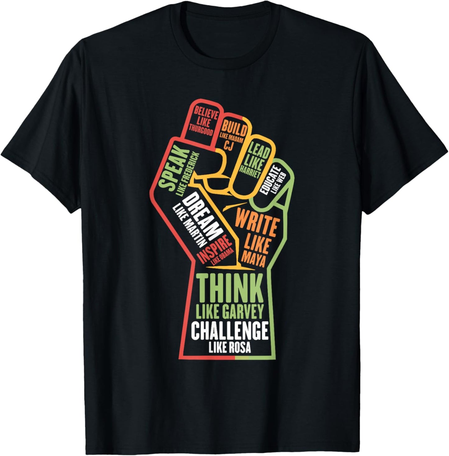 Black History Month Afro African American Melanin T-Shirt - T-Shirt | Black