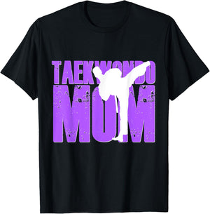 Taekwondo Mom Shirt Tae Kwon Do Martial Arts Mother Son Kids T-Shirt - T-Shirt | Black