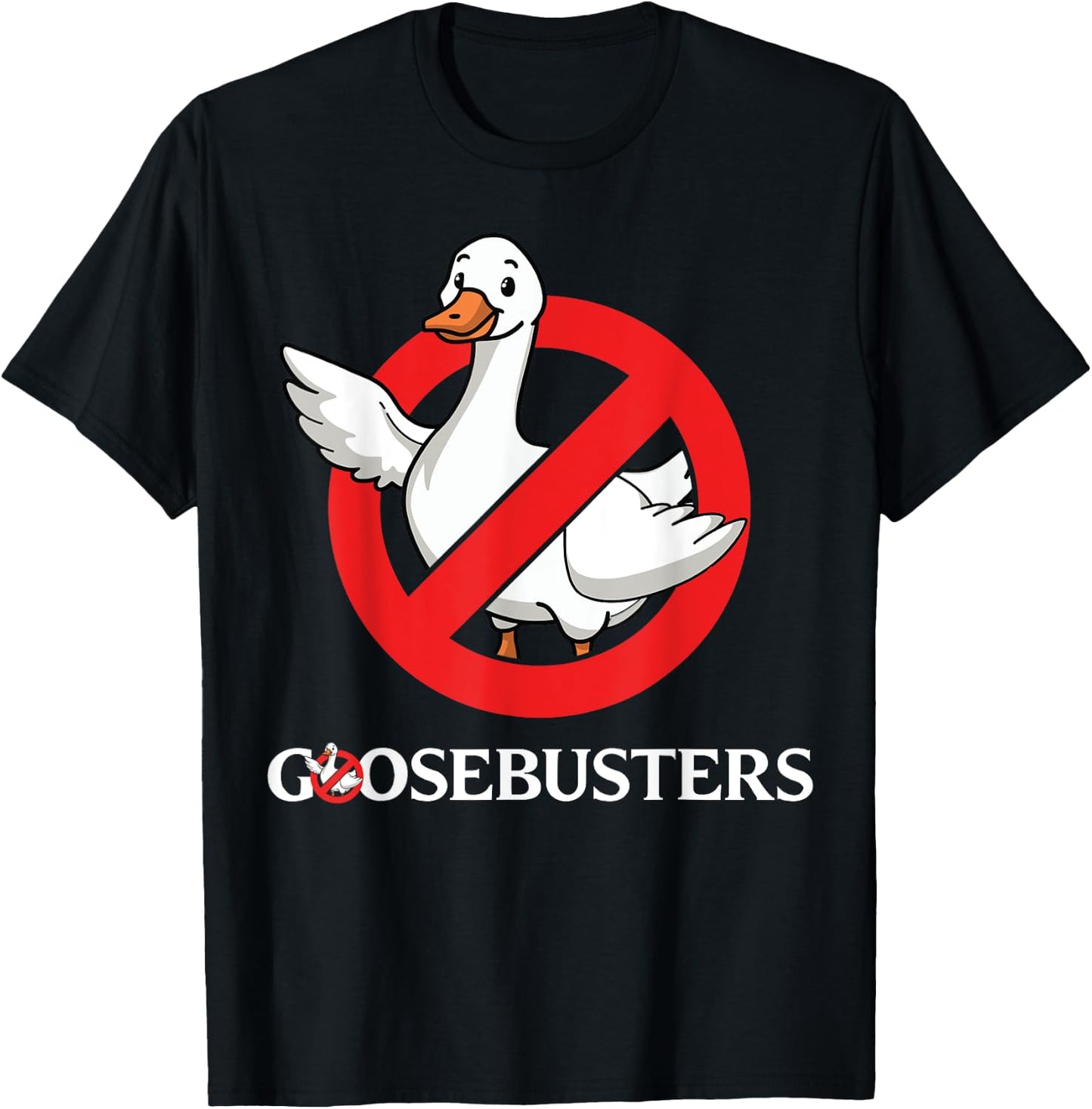 Funny Goose lover Goosebusters movie fan silly halloween gag T-Shirt - T-Shirt | Black