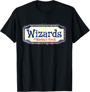 Disney Channel Official Wizards of Waverly Place Logo T-Shirt - T-Shirt | Black