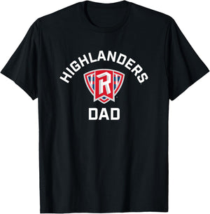 Radford University Highlanders Arched Dad T-Shirt - T-Shirt | Black