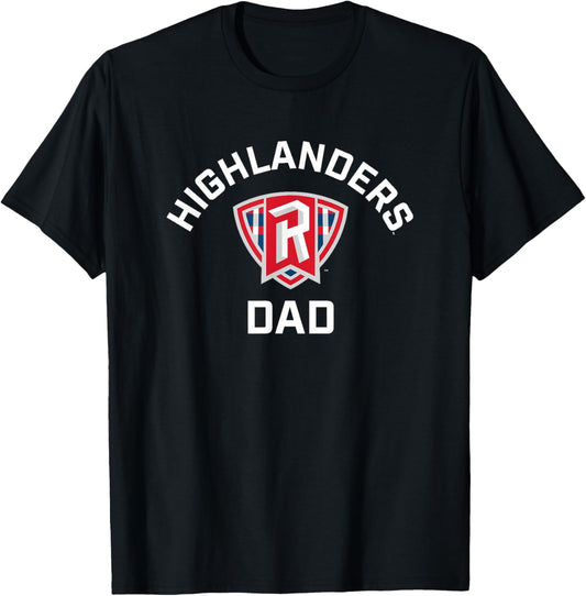 Radford University Highlanders Arched Dad T-Shirt - T-Shirt | Black