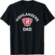 Radford University Highlanders Arched Dad T-Shirt - T-Shirt | Black