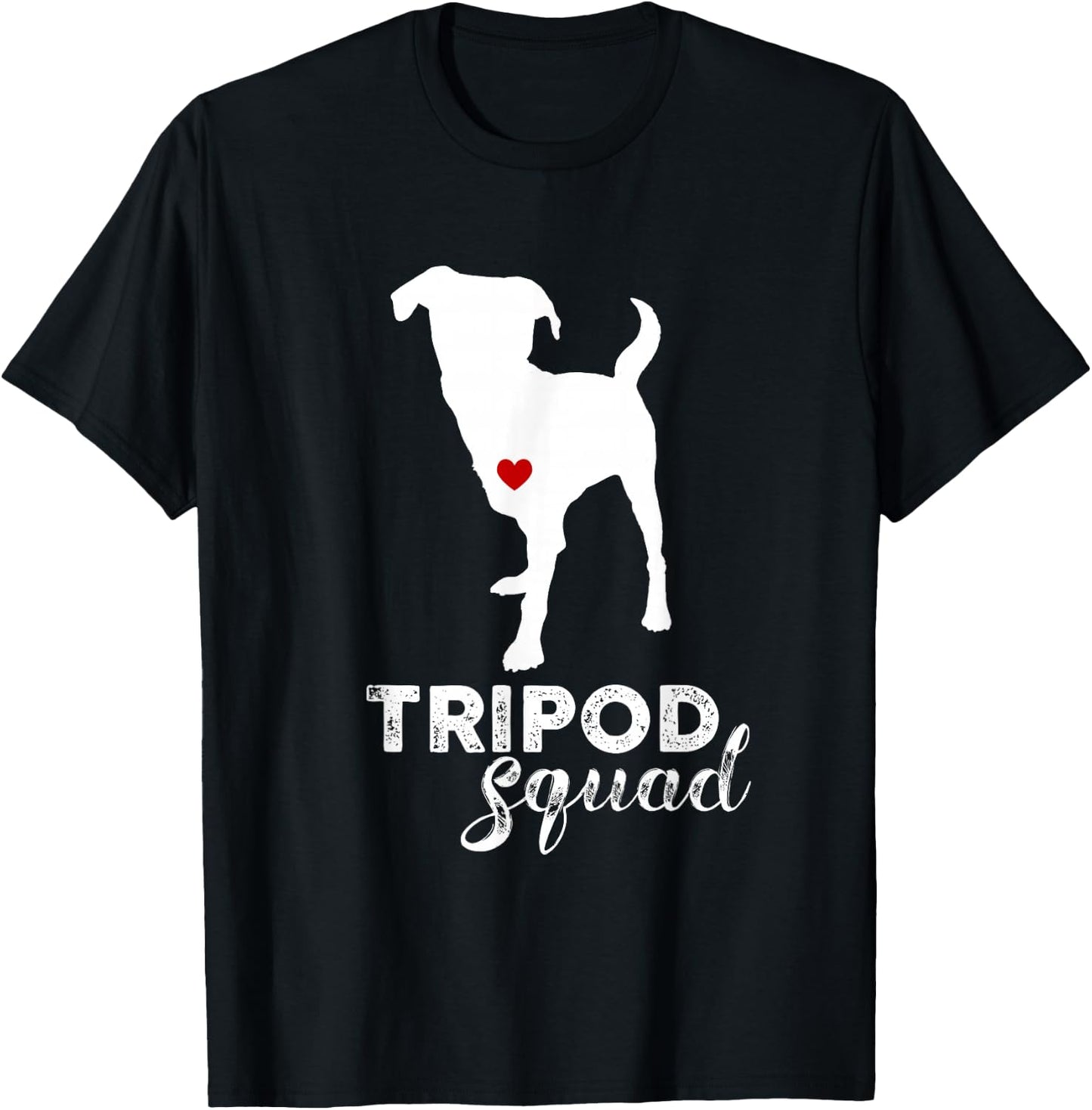 Original Sock Dogs Adult Tripod Dog , Black, Small, Short Sleeve, Cotton, Modern Sporty, Unique Amputation Awareness Theme, Enhanced Fit Construction T-Shirt - T-Shirt | Black