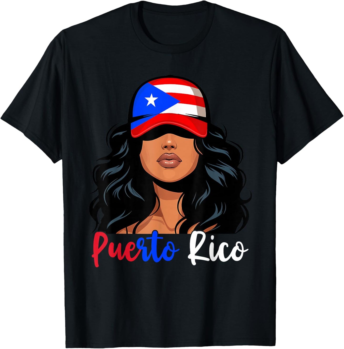 Puerto Rican Girl Puerto Rico Flag Proud Boricua Women T-Shirt - T-Shirt | Black