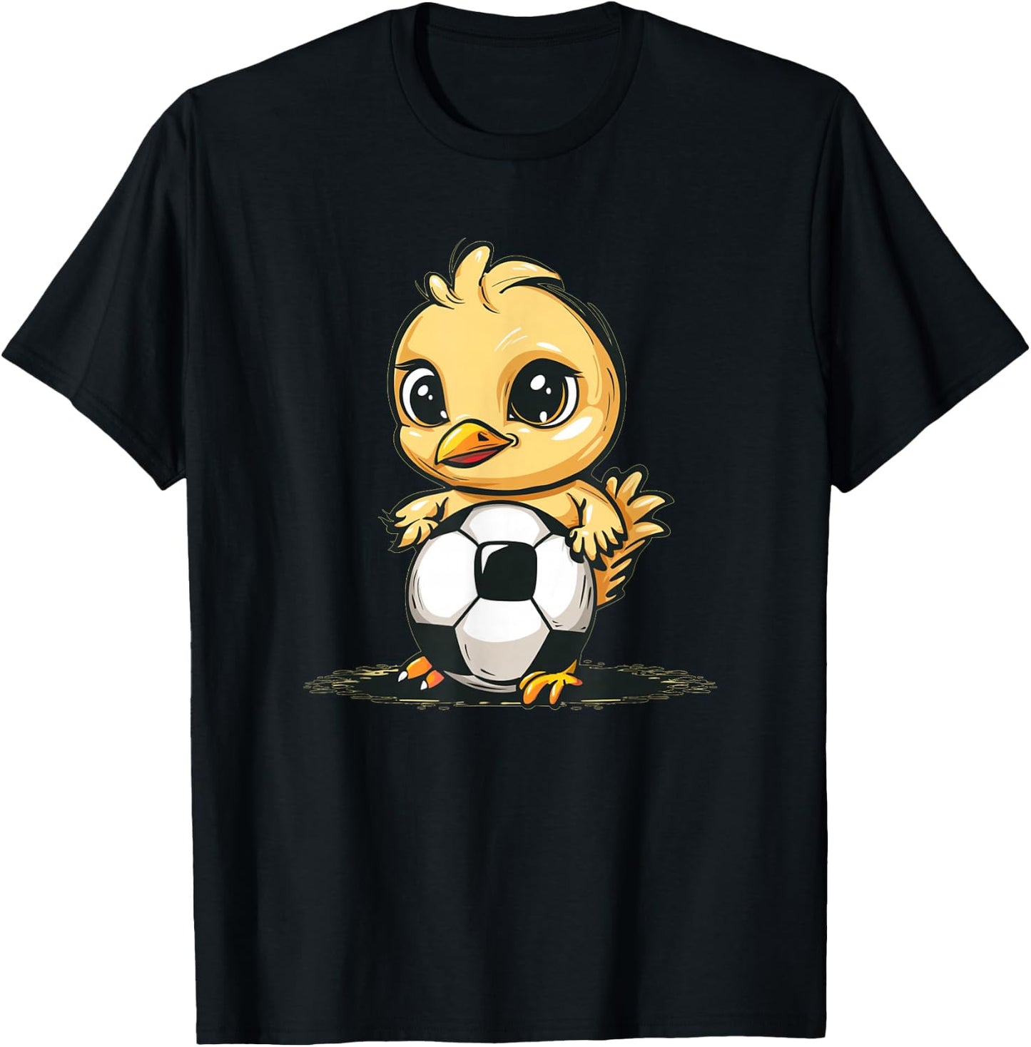 Happy Soccer Chick Costume T-Shirt - T-Shirt | Black