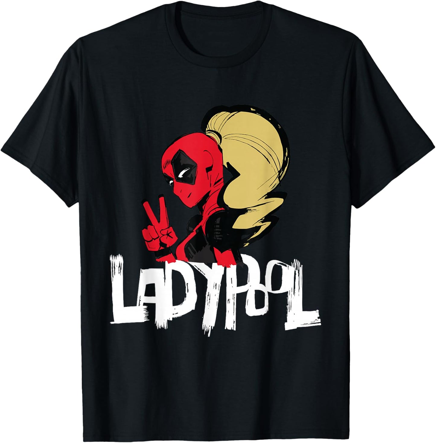 Marvel Studios Deadpool & Wolverine Ladypool Victory Name T-Shirt - T-Shirt | Black