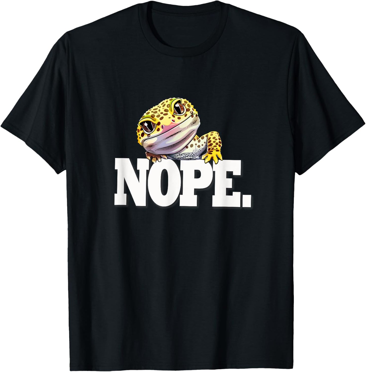 Reptile NOPE Leopard Gecko Lover T-Shirt - T-Shirt | Black