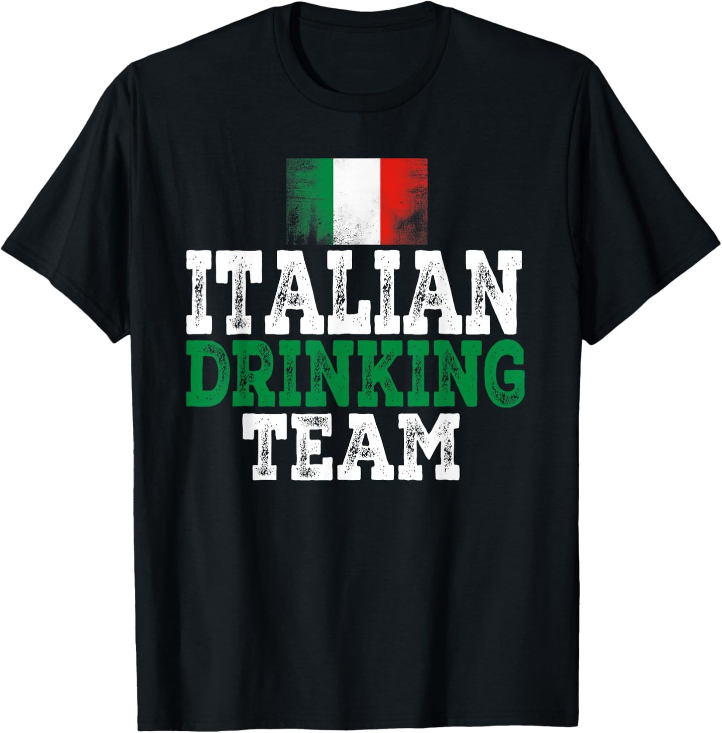 Italian Drinking Team With Skål Italian Drinking Team T-Shirt - T-Shirt | Black