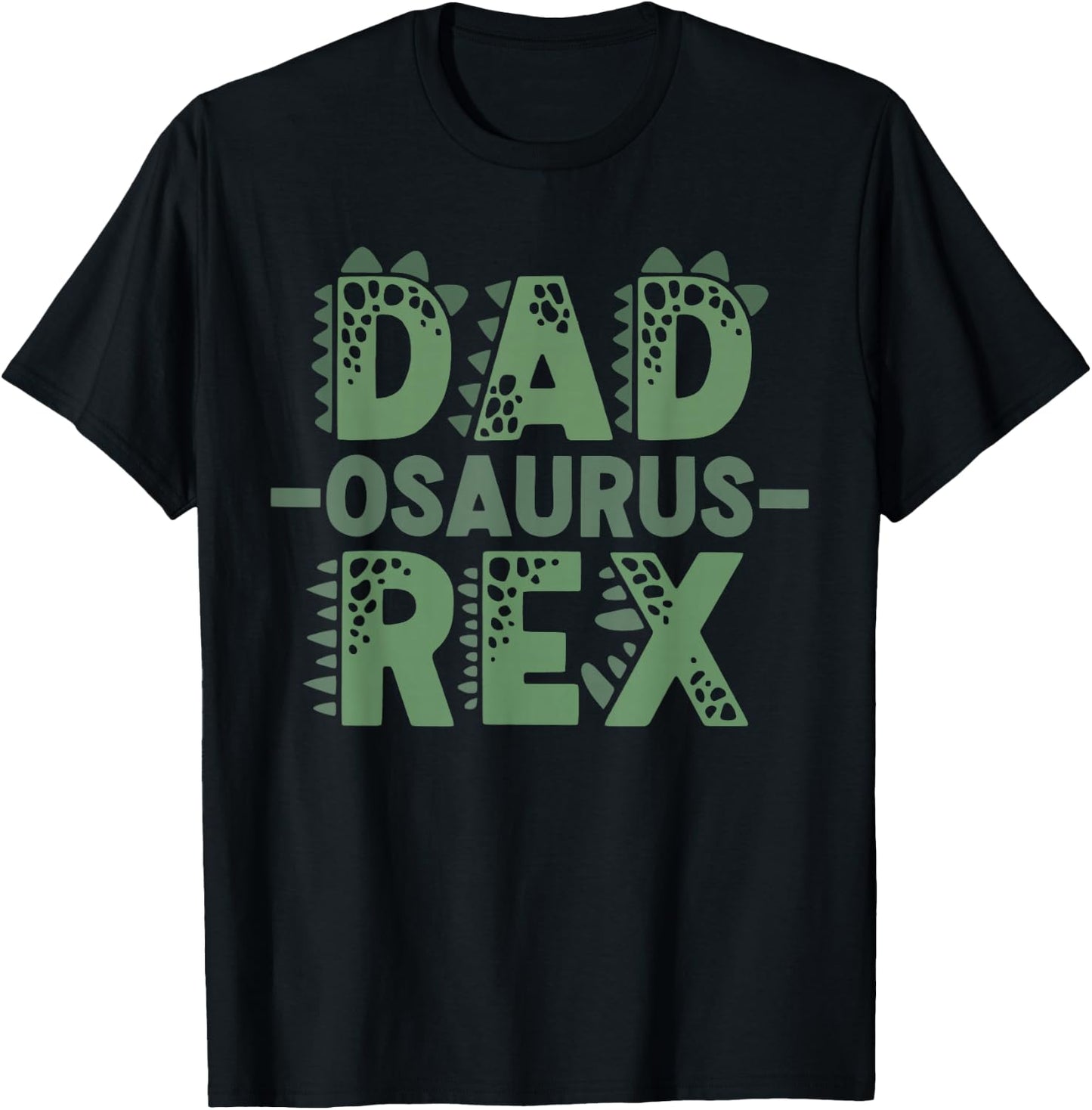 Dadsaurus T rex Dinosaur Funny Dad Saurus Matching Family T-Shirt - T-Shirt | Black
