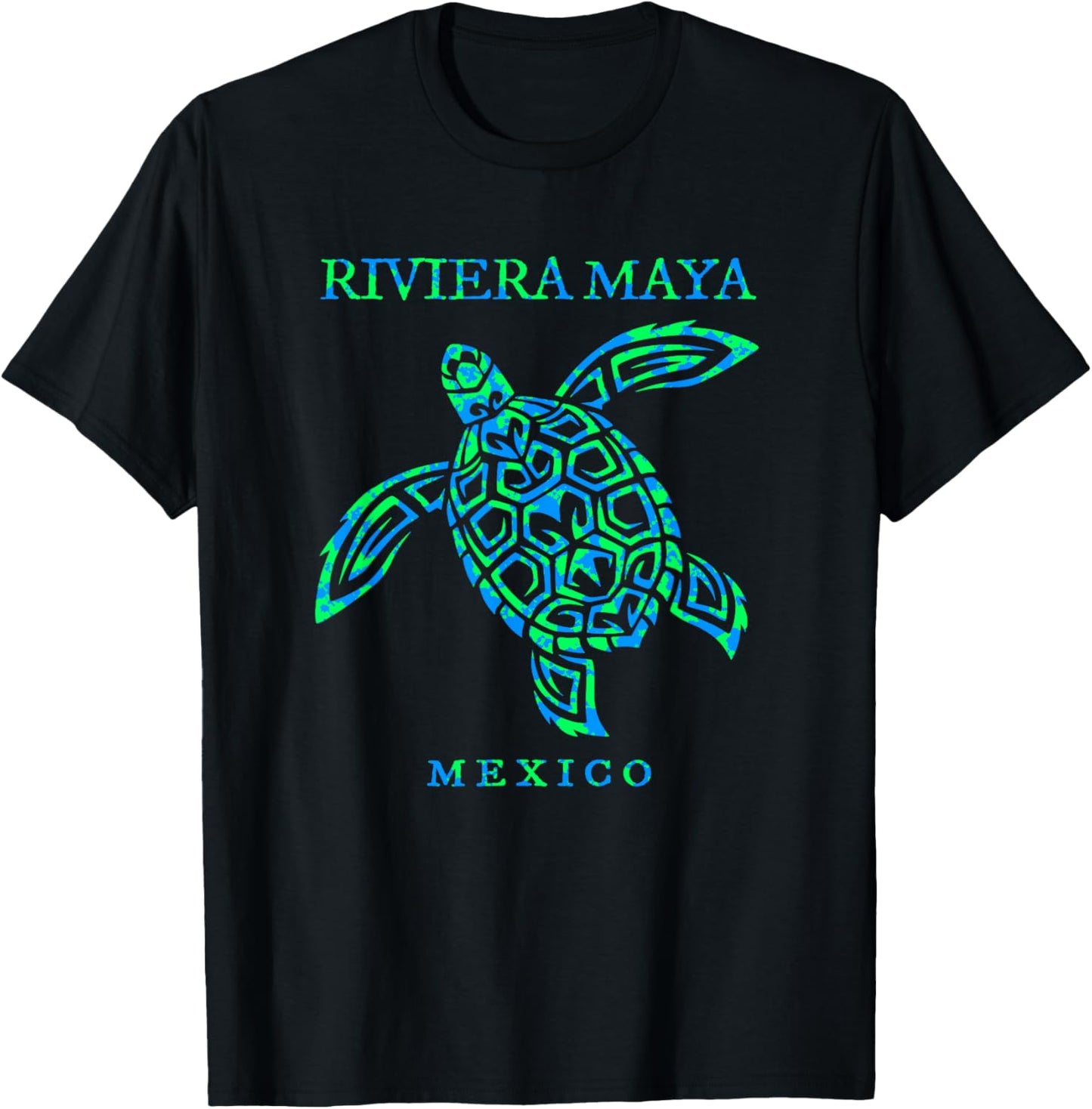 Riviera Maya Mexico Sea Turtle Boys Girls Vacation Souvenir T-Shirt - T-Shirt | Black