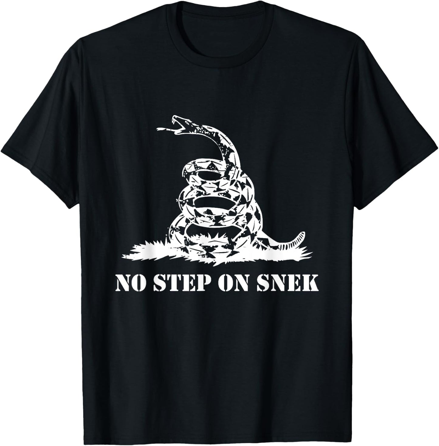 Funny No Step On Snek T-Shirt - T-Shirt | Black