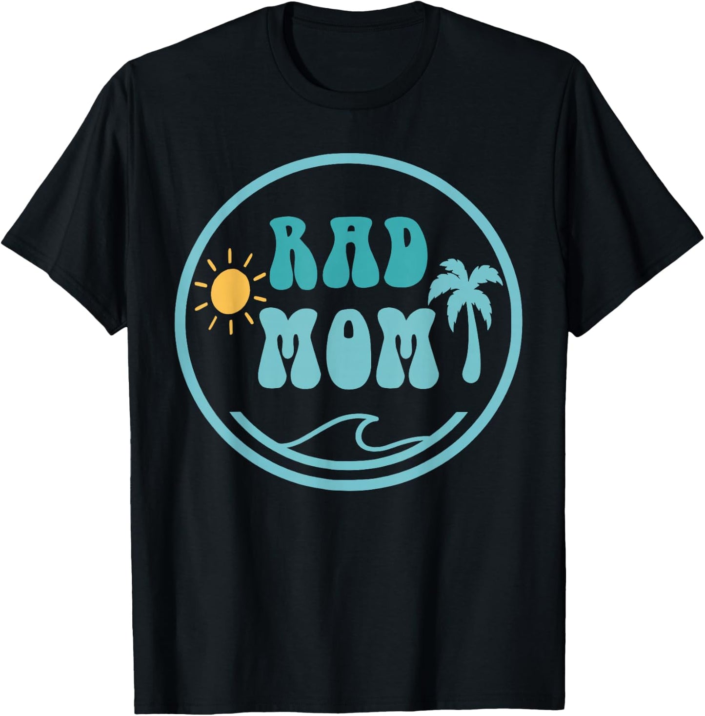 Rad Mom The Big One 1st Birthday Surf Family Matching T-Shirt - T-Shirt | Black