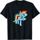 My Little Pony: Friendship is Magic Adorable Rainbow Dash T-Shirt - T-Shirt | Black